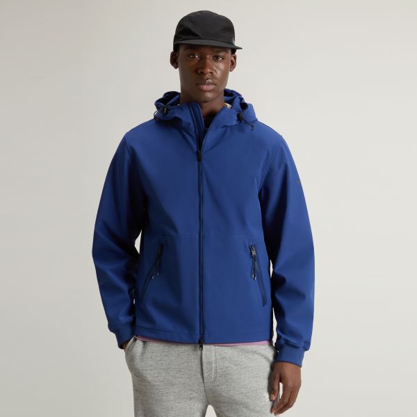Woolrich Soft Shell Jack Blauw