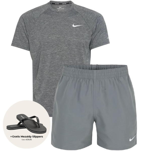 Nike essential heathered zomerset grijs