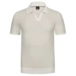 Boss Jianluca Knitted Polo Off White