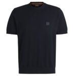 Boss Kanache Knitted T-shirt Navy