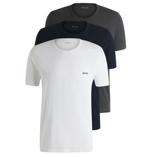 Boss T-shirt 3-Pack Wit/Navy/Grijs