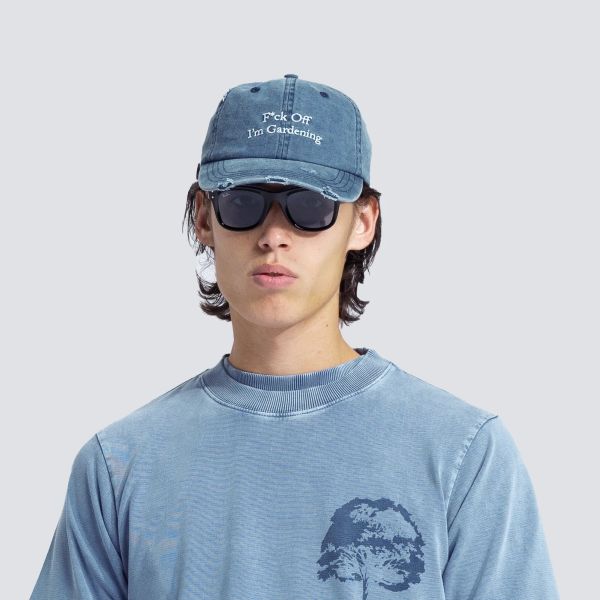 Bram's Fruit Gardening Distressed Cap Blauw