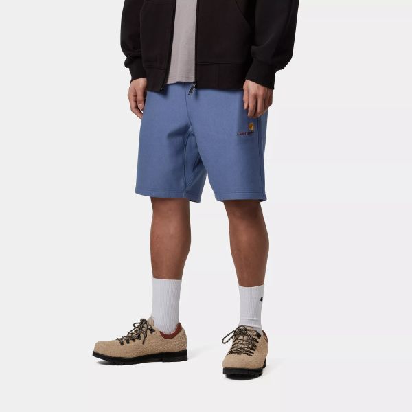 Carhartt WIP American Script Korte Broek Blauw