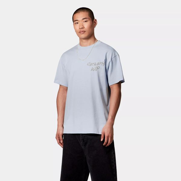 Carhartt WIP Sunflower T-shirt Licht Blauw