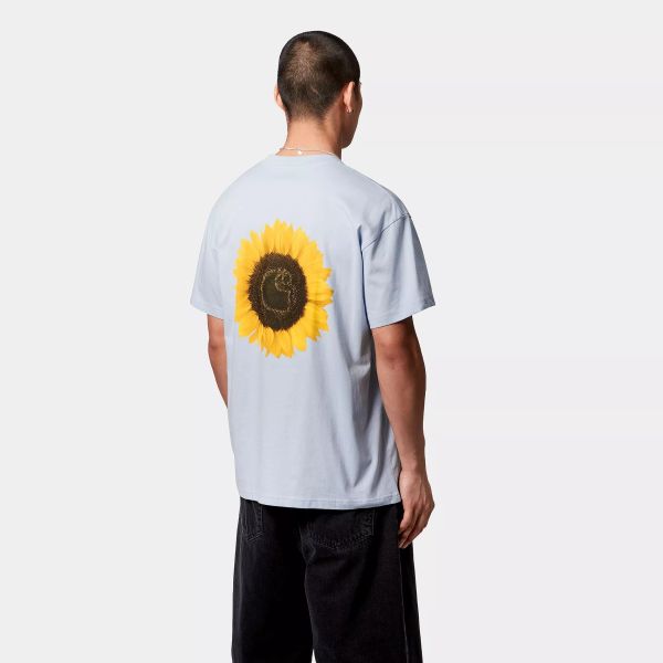 Carhartt WIP Sunflower T-shirt Licht Blauw