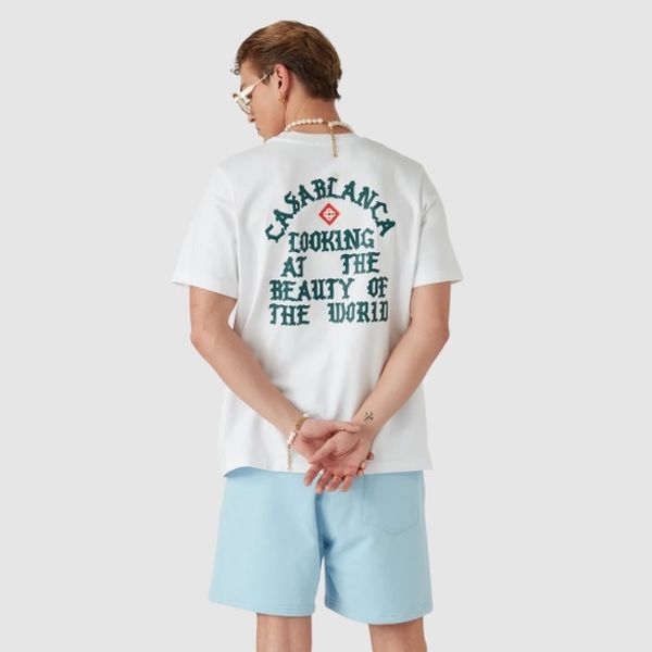 Casablanca Beauty Of The World T-shirt Wit