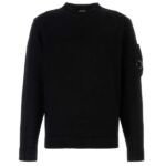 CP Company Compact Cotton Lens Knit Sweater Zwart