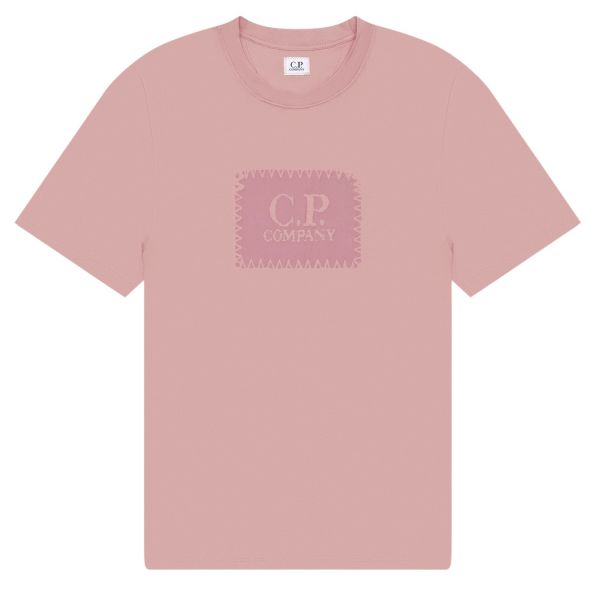 CP Company Label T-shirt Roze
