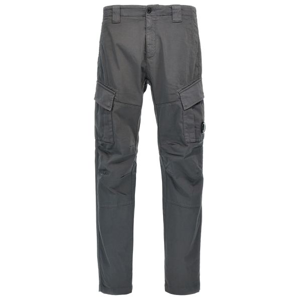 CP Company Stretch Sateen Ergonomic Lens Cargo Broek Grijs