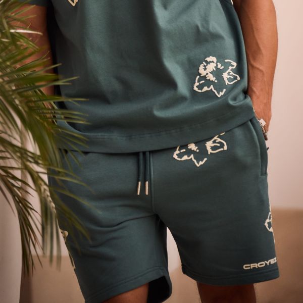 Croyez Initial Flower Korte Boek Groen