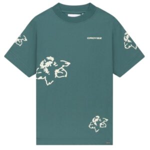 Croyez Initial Flower T-shirt Groen
