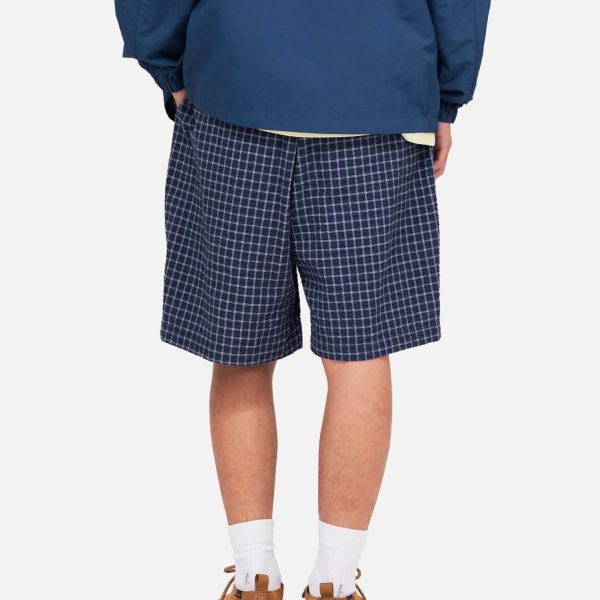 Gramicci O.G. Seersucker Lagoon Korte Broek Navy