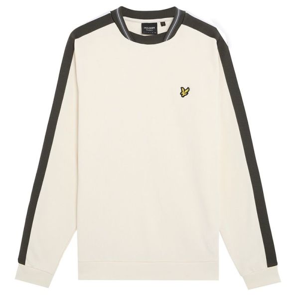 Lyle & Scott Contrast Taped Sweater Off White