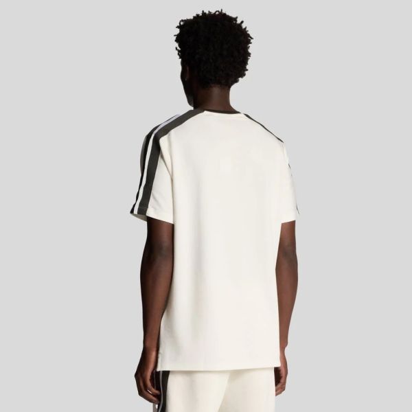 Lyle & Scott Contrast Taped T-shirt Off White