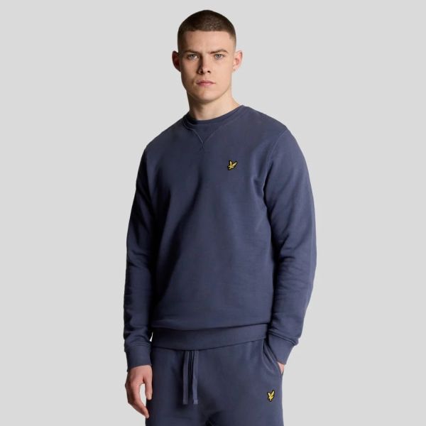 Lyle & Scott Crewneck Sweater Donker Blauw