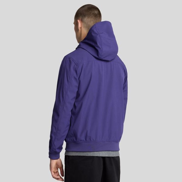 Lyle & Scott Mesh Back Softshell Jack Donker Blauw