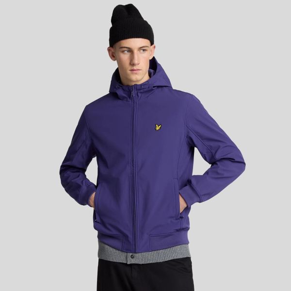 Lyle & Scott Mesh Back Softshell Jack Donker Blauw