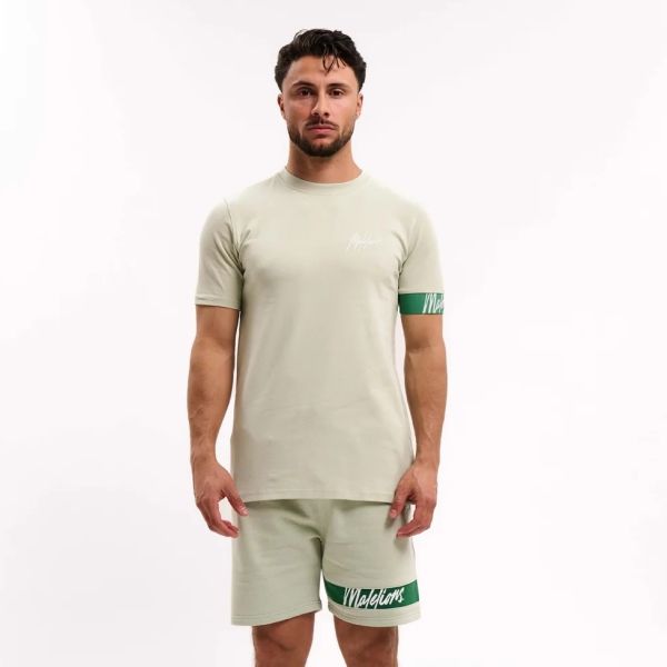 Malelions Captain T-shirt 2.0 Licht Groen