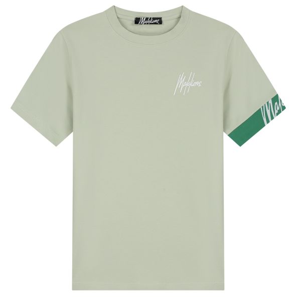 Malelions Captain T-shirt 2.0 Licht Groen