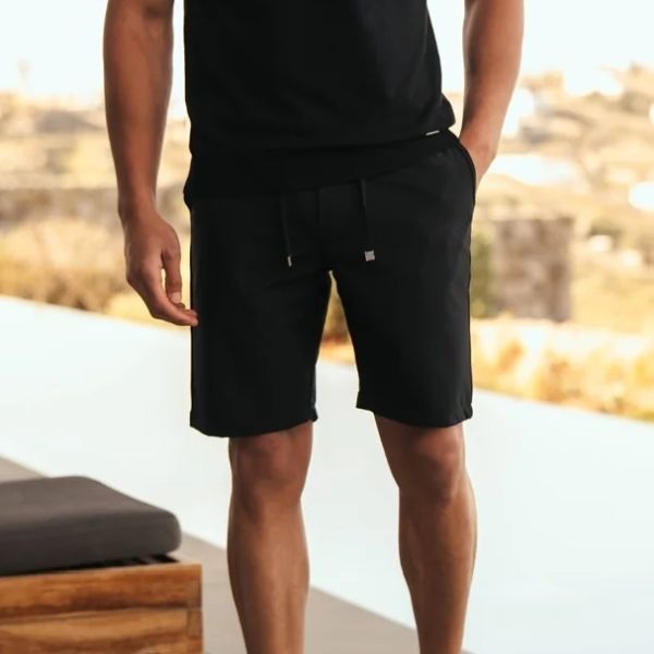 Malelions Casual Chino Korte Broek Zwart