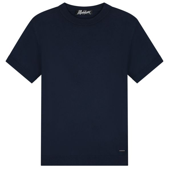 Malelions Knitted T-shirt Navy
