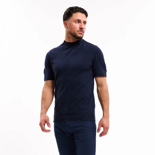 Malelions Knitted T-shirt Navy