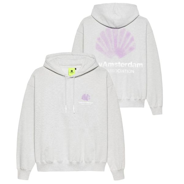 New Amsterdam Surf Association Sprayed Logo Hoodie Grijs