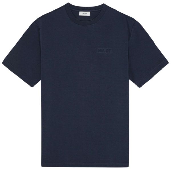 Tシャツ・カットソー NN.07 T-shirts Blue NN07 Adam Pima Crew Neck T-Shirt Navy Blue at CareOfCarl.com