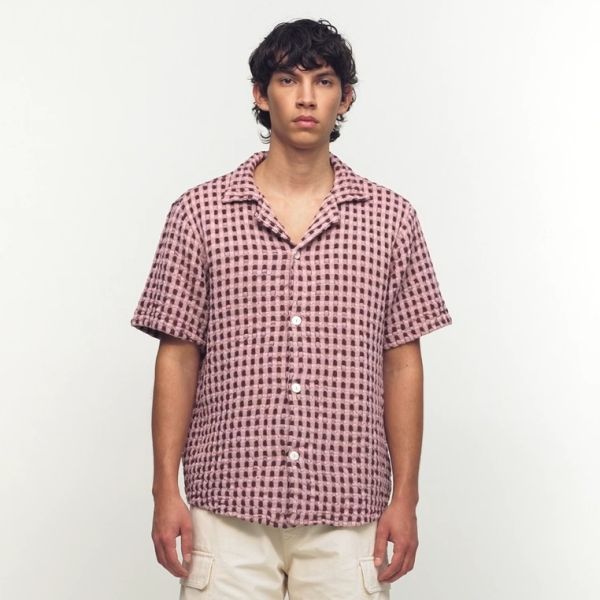 OAS Ferratelle Cuba Waffle Overhemd Roze