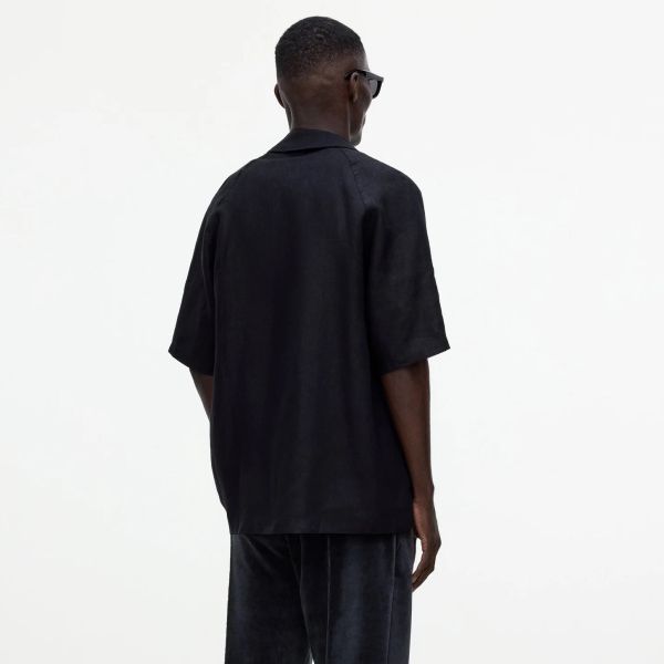 OAS Nero Zack Linen Overhemd Zwart