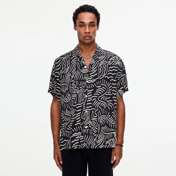 OAS Tar Lorenzo Overhemd Zwart