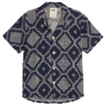 OAS Trastevere Cuba Crochet Overhemd Donker Blauw