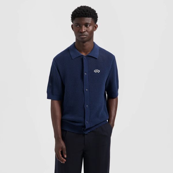 Olaf Knit Polo Navy
