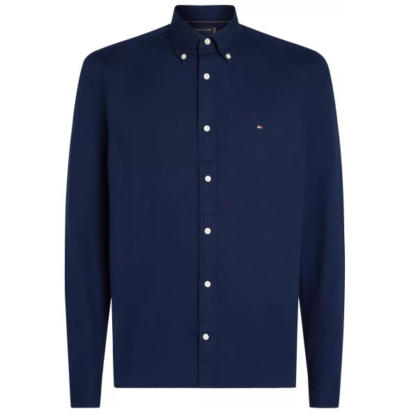 Tommy Hilfiger Flex Dobby Overhemd Navy