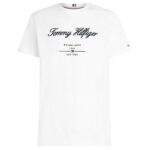 Tommy Hilfiger Script Logo T-shirt Wit