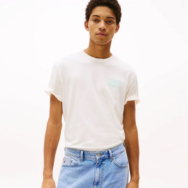 Tommy Jeans Bubble Back T-shirt Off White