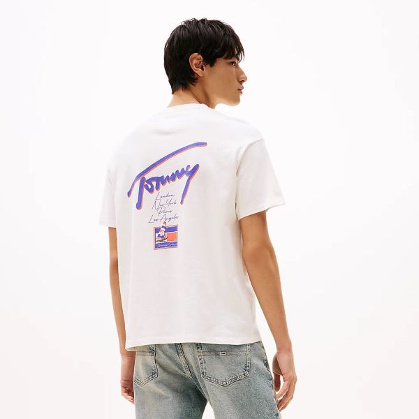 Tommy Jeans Faded Graphic T-shirt Off White