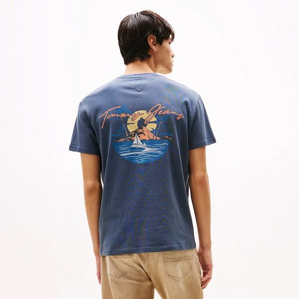 Tommy Jeans Signature Sailing T-shirt Navy