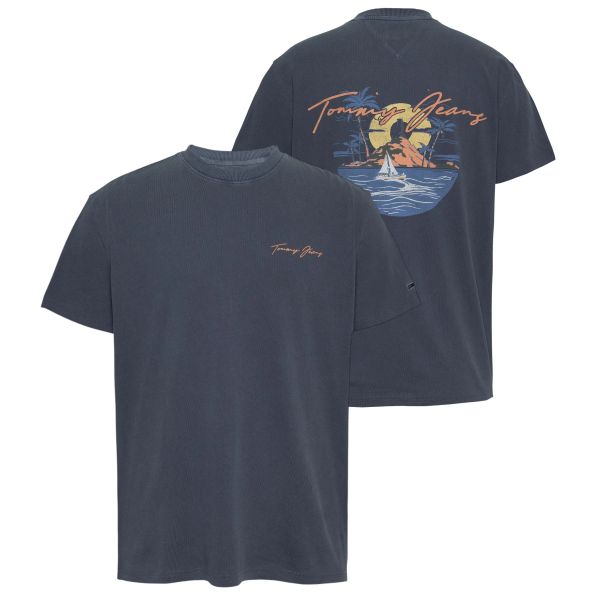 Tommy Jeans Signature Sailing T-shirt Navy