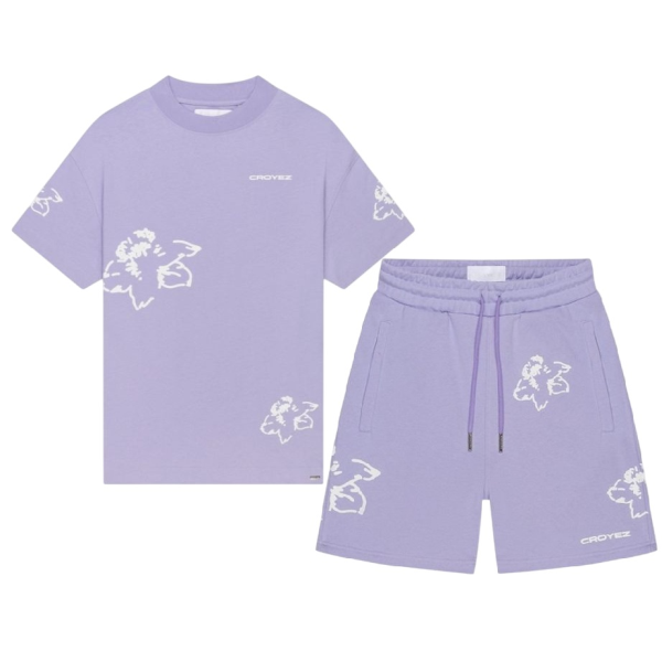 Croyez Initial Flower Zomerset Paars