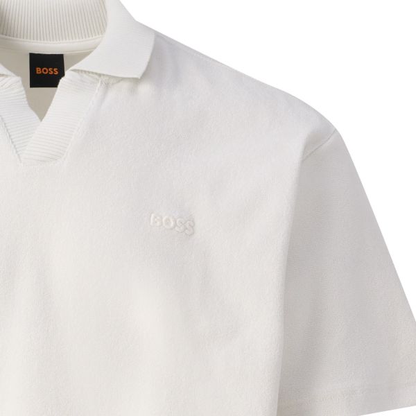 Boss Doubletowel Polo Off White