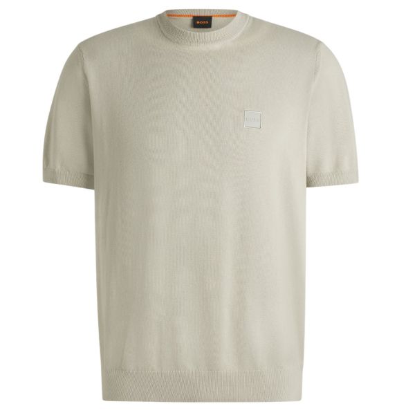 Boss Kanache Knitted T-shirt Beige