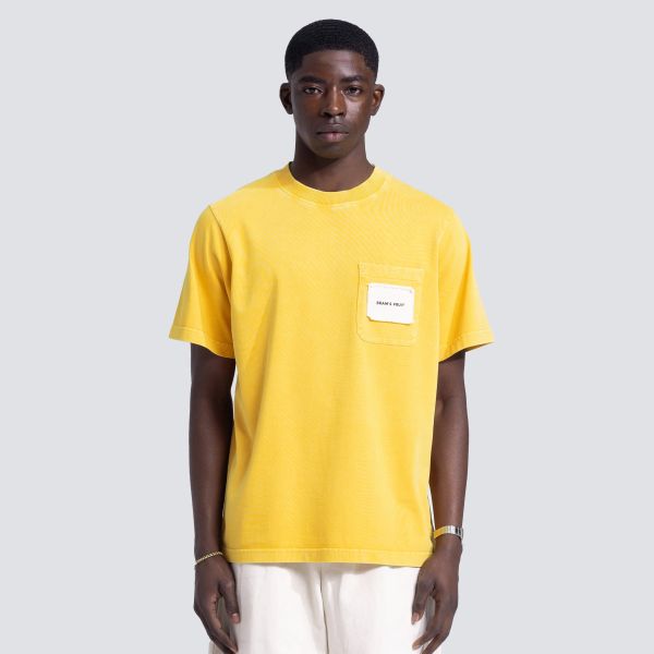 Bram's Fruit Chest Pocket T-shirt Geel
