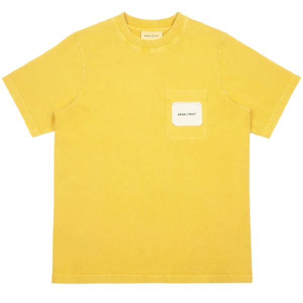 Bram's Fruit Chest Pocket T-shirt Geel