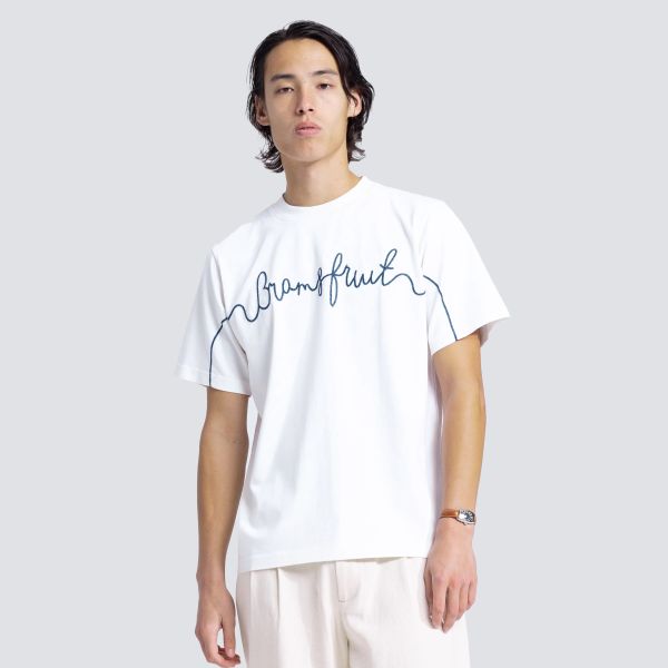 Bram's Fruit Garden Hose Chain Stitch T-shirt Wit