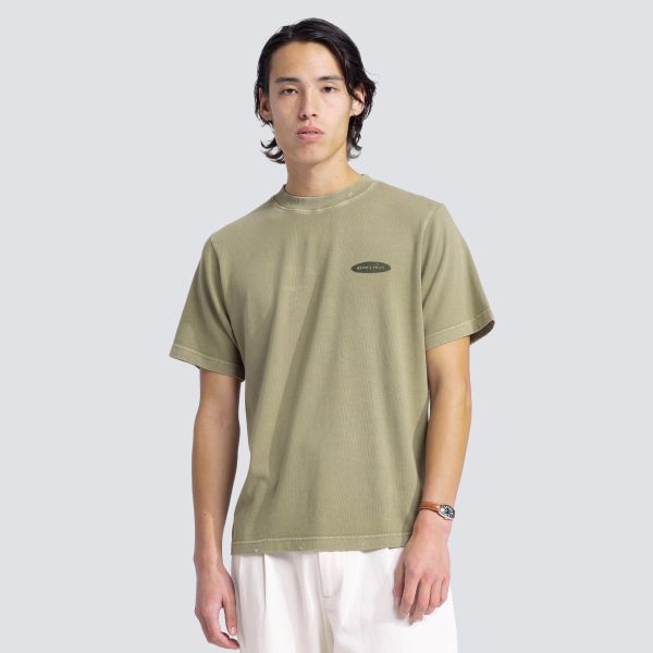 Bram's Fruit Gardening Distressed T-shirt Licht Groen