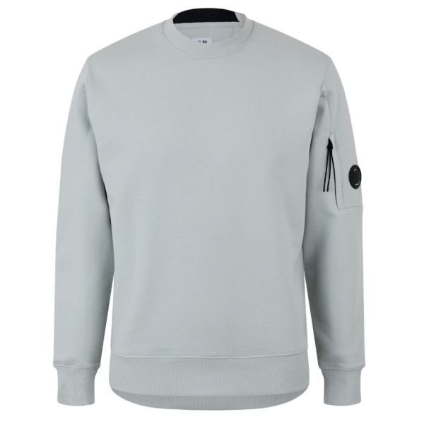 CP Company Diagonal Raised Fleece Lens Sweater Mint