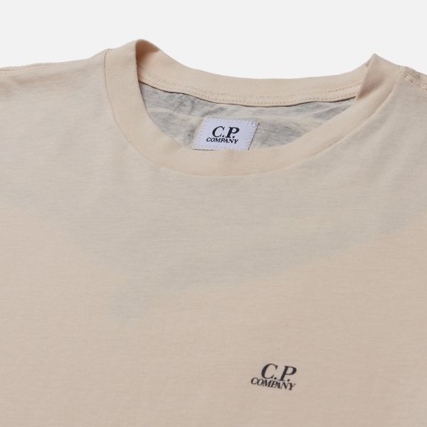 CP Company Goggle Print Back T-shirt Beige