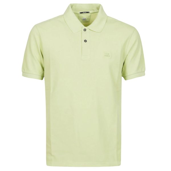 CP Company Pique Resist Dyed Polo Licht Groen
