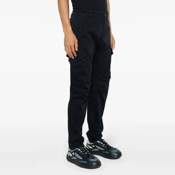 CP Company Stretch Sateen Utility Lens Cargo Broek Navy